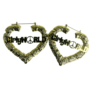 Girly World Cosmetics Heart Bamboo Earrings