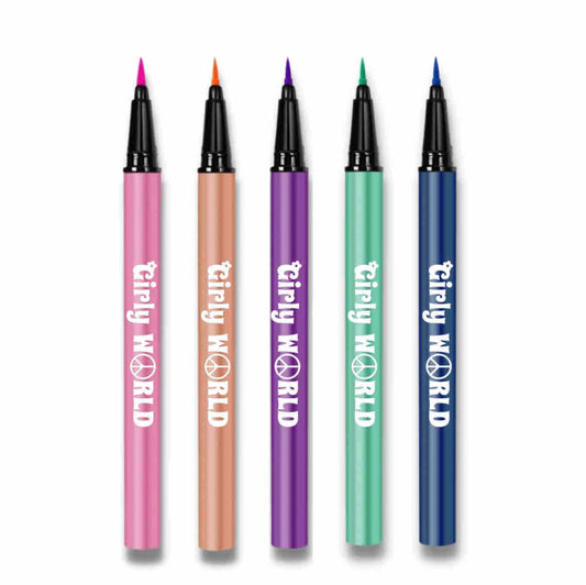 Girly World Cosmetics Girl Liner Lash Adhesive Pen Color Set